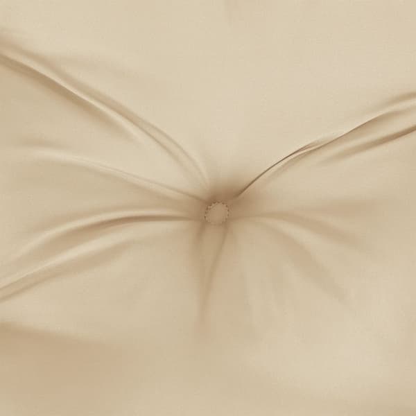 vidaXL lavryggede stolehynder, 6 stk., beige