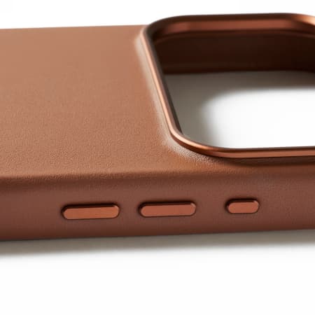 Mujjo Läderfodral - MagSafe-kompatibelt läderfodral för iPhone 17 Pro Max (brun)