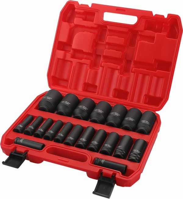 Iskuhylsysarja 20 kpl 1/2" 10-38 mm KD11794