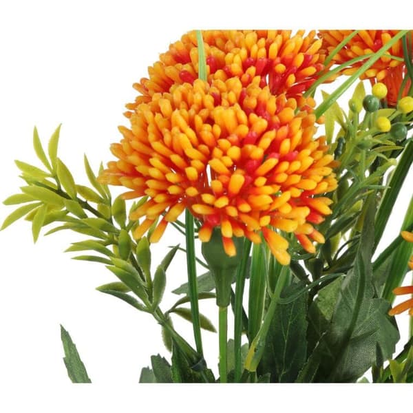 Orange kunstig spiræa-rulle - 5 stk., højde 30 cm