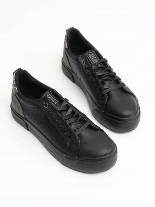 Big Star damesneakers sorte JJ274538 klassiske sneakers