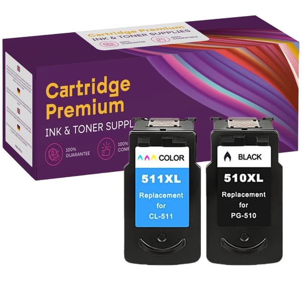 2 blækpatroner til Canon GP-C510XL+C511XL GP