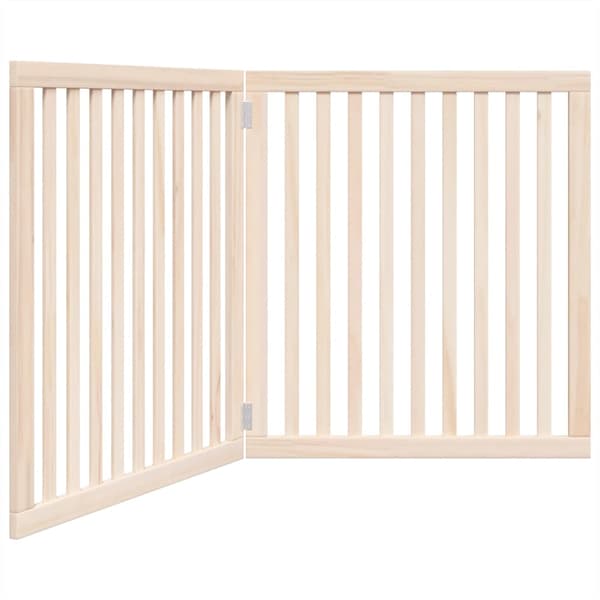 vidaXL foldbart sikkerhedsgitter til hunde, 2 paneler, 160 cm