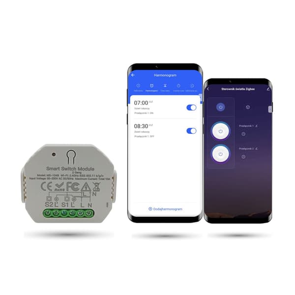 TUYA 2-kanals Zigbee belysningscontroller