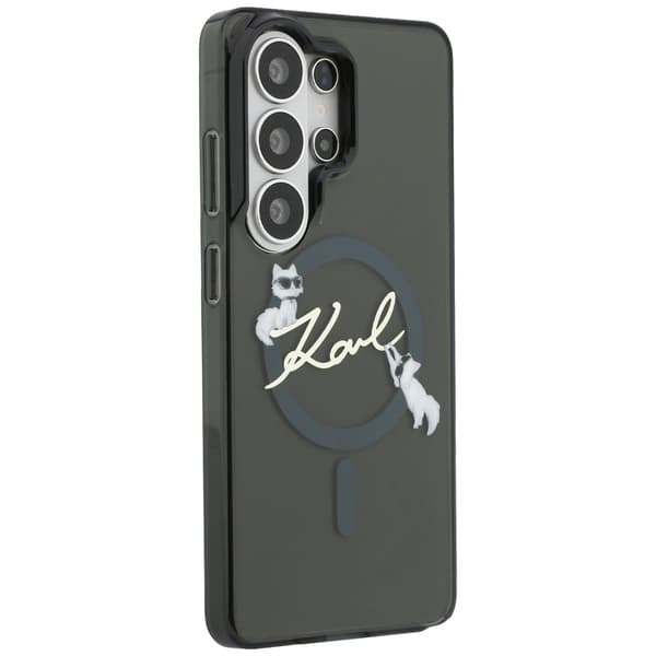 Karl Lagerfeld IML KC Script MagSafe-etui til Samsung Galaxy S26 Ultra, sort