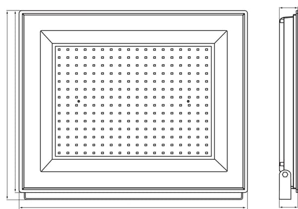 Miledo LED-strålkastare GRUN 200W 19000lm Neutralvit IP65