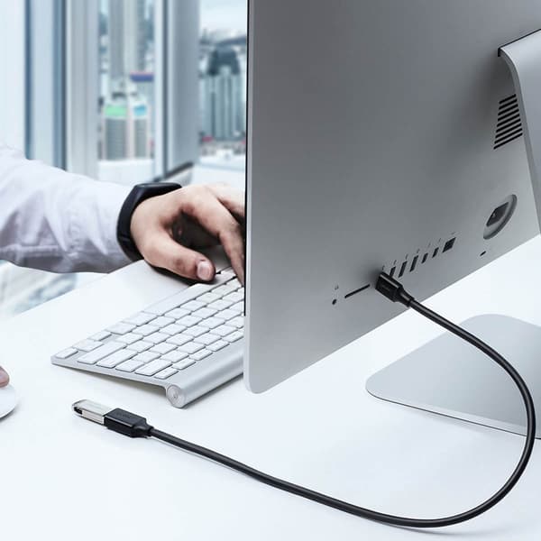 USB-A 3.0 5Gb/s forlængerkabeladapter 0,5m sort