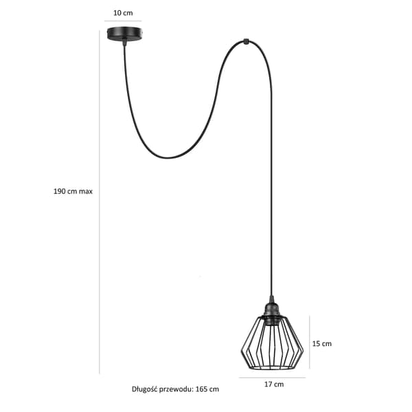 Tornado PLF1 lampa svart