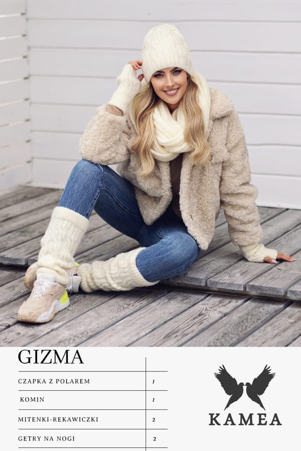 GIZMA benvarmere, ecru farve