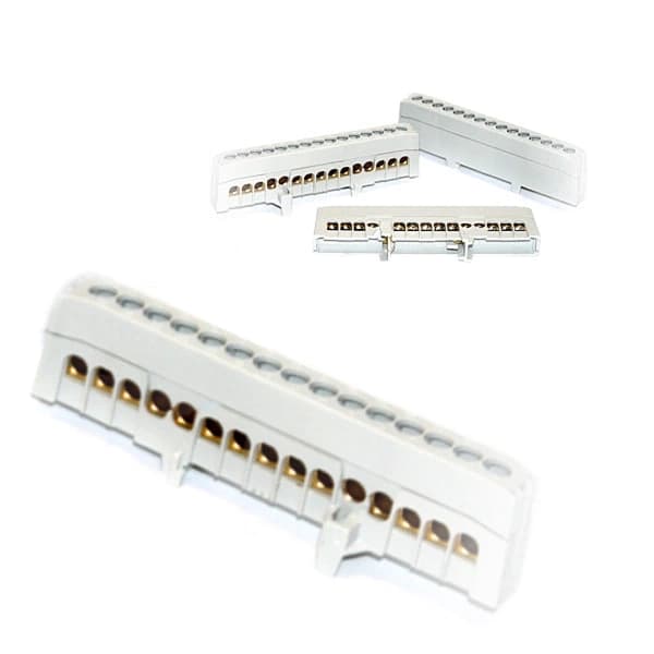 TRYTYT Isolerad grenkopplingsplint 63A 15x1-16mm Grå