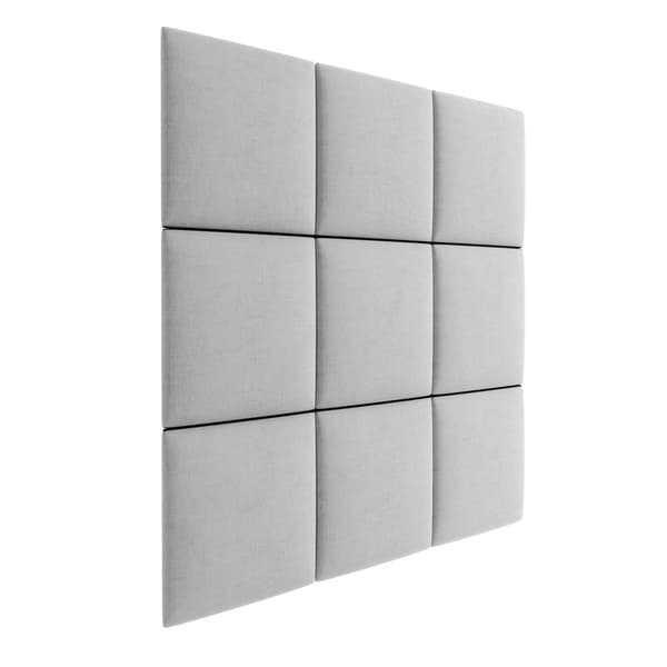 Polstret panel 40x40 Magic Velvet 2239 (Lysegrå)