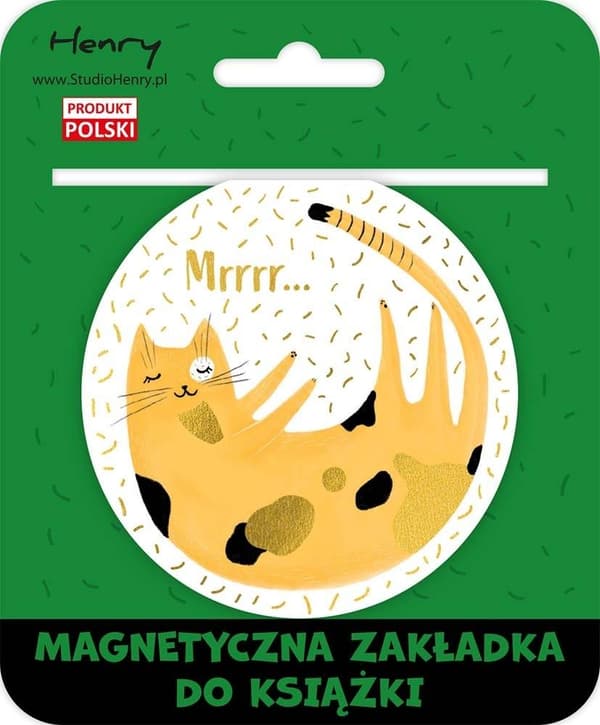 Magnetisk bogmærkekugle 2 gule katte