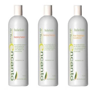 Encanto 3x236ml Keratin Hårplattsättningskit
