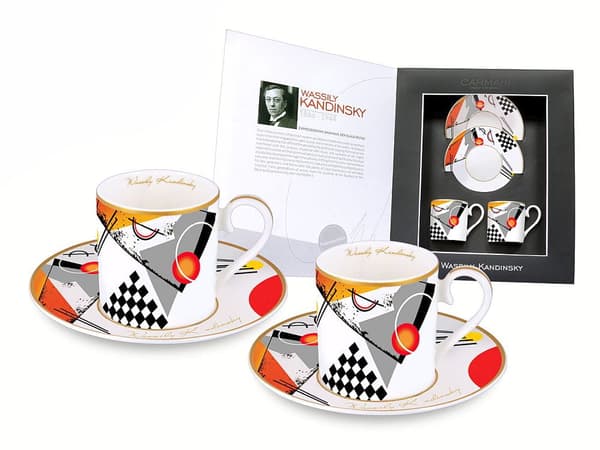 Carmani, sæt med 2 espressokopper - Wassily Kandinsky.