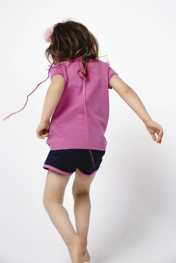Ontega flickpyjamas, kortärmad, korta byxor, 2 år