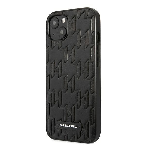 Karl Lagerfeld KLHCP13SMNMP1K iPhone 13mini 5,4" hårdt cover sort/sort monogramplakette