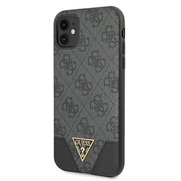 Guess 4G Triangle Collection-skal till iPhone 11 / Xr, grått