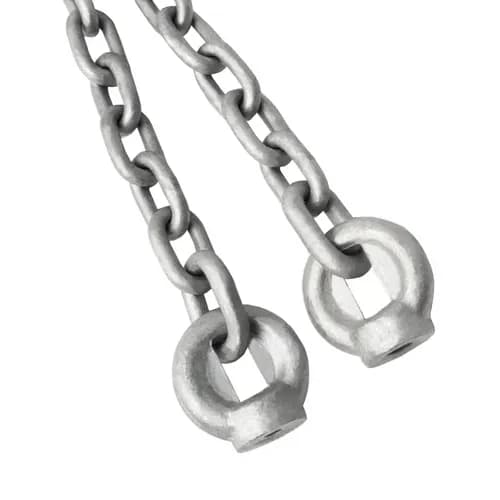 Sæt med galvaniserede gyngekæder 5 mm - 1,8 m