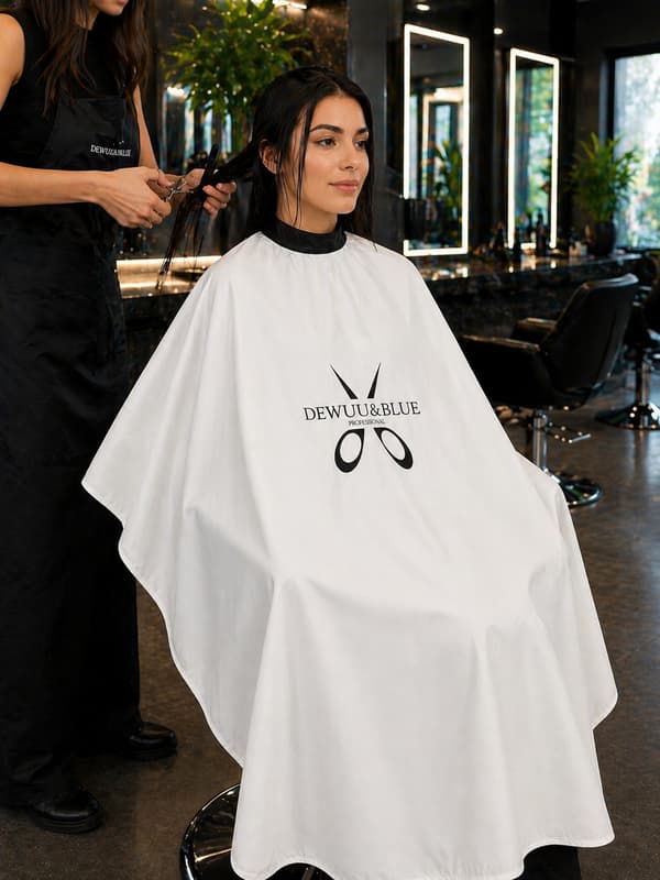 Barbermantel för en stor hårsalong