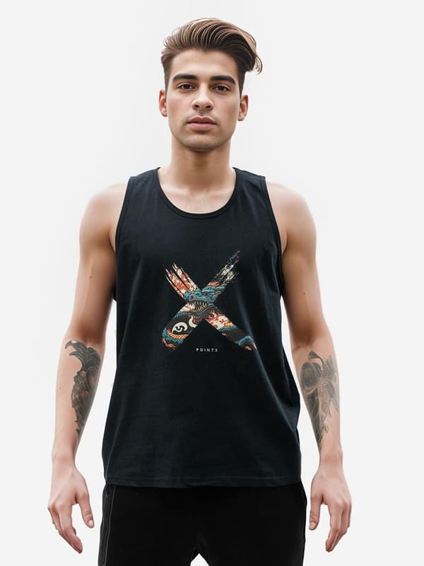 Herretanktop Black Point X Dragon XL