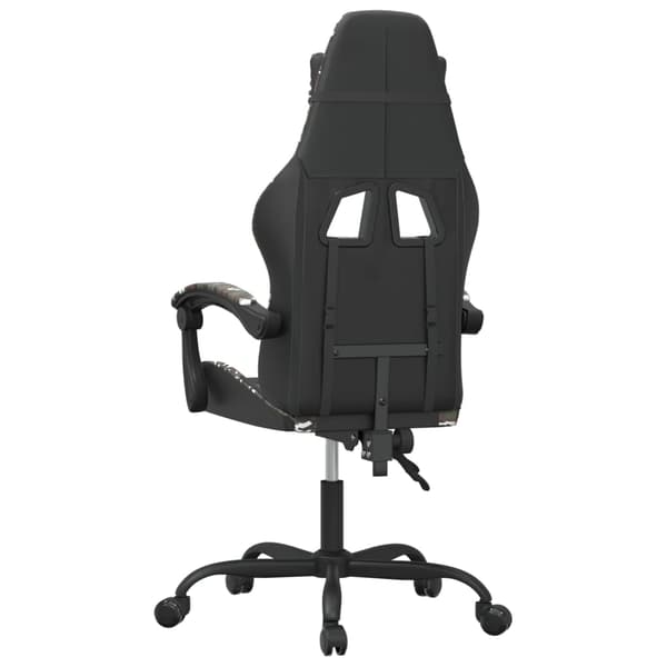 vidaXL gamingstol, sort og camouflage, kunstlæder