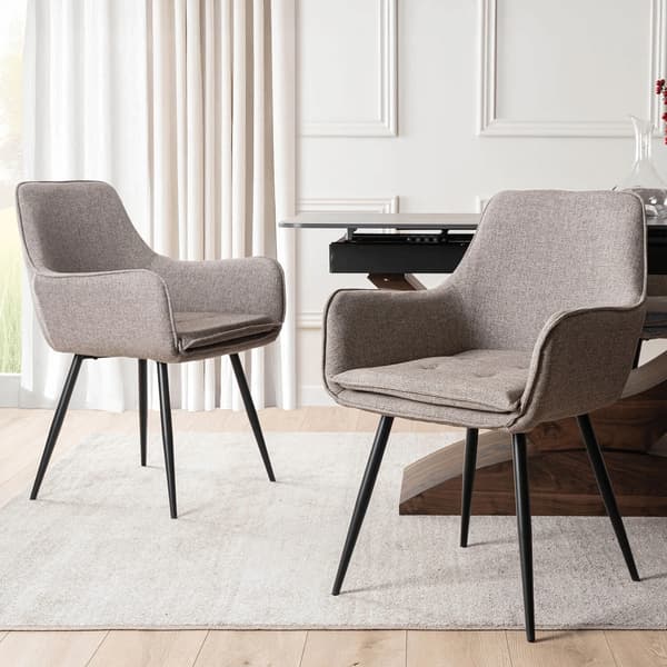 EDRICK Brun Moderne Loft Polstret Spisebordsstol