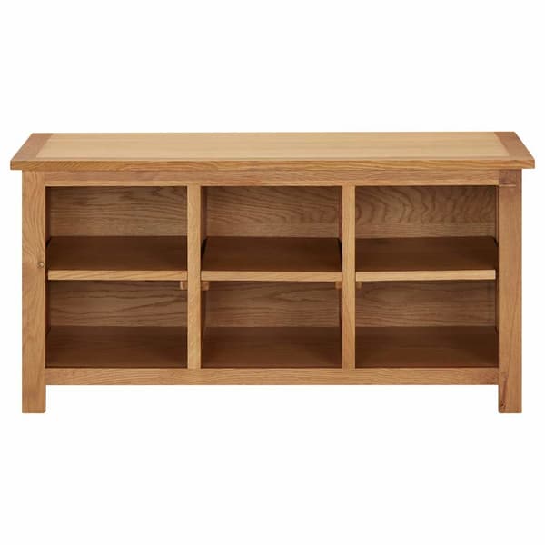 vidaXL skohylde 90x37x45 cm massivt egetræ
