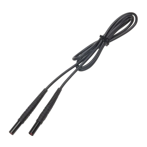 1,2 m sort 1 kV kabel (bananstik)