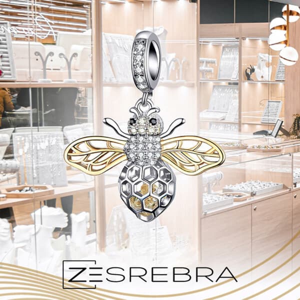 Biberlocker WASP silver 925 hänge pärla biberlocker pr 925