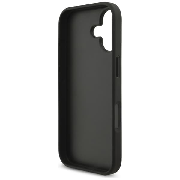 Guess 4G stort logo-cover til iPhone 17, sort