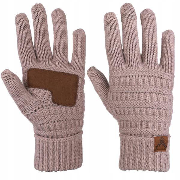 Damvinterhandskar Klassiska Varma Tjocka MORAJ beige