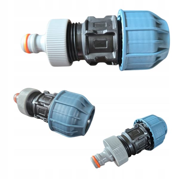 Set för anslutning av PE 25-rör till slang