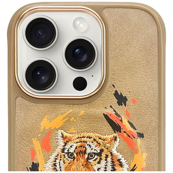 Nimmy Tiger MagSafe-etui til iPhone 16 Pro Max, lysebrun