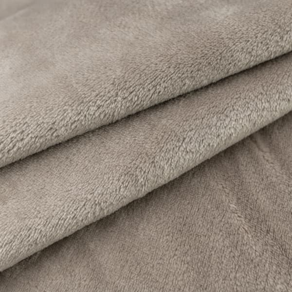 Minky fleece mørk beige