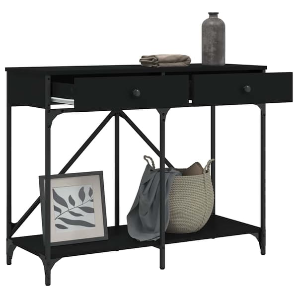 vidaXL konsolbord sort 100x39x78,5 cm