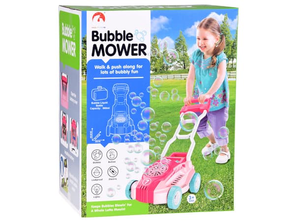 Bubble Mower B/O Pink 560ml Light 2471
