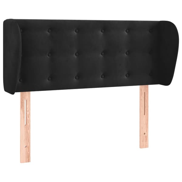 vidaXL Siivekäs niskatuki musta 103x23x78/88 cm sametti