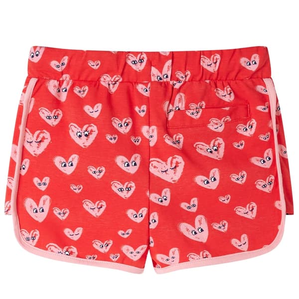 Børneshorts med snøre, røde, 128