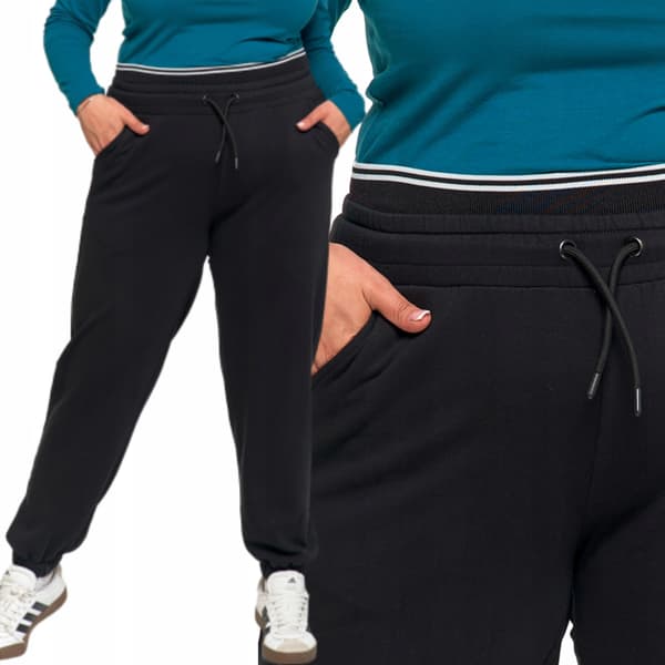 SPORTY DAMEJOGGERS MED STROP MORAJ M sort