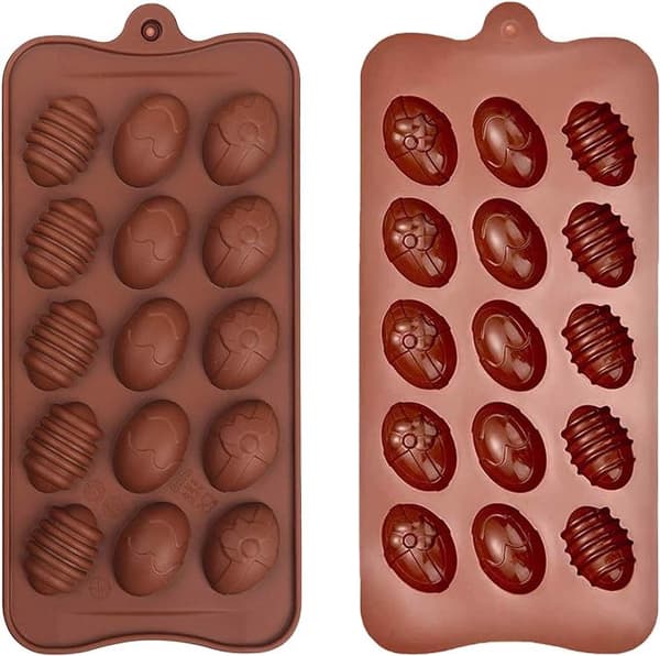 Silikoneforme til påskechokolade, 3 stk.