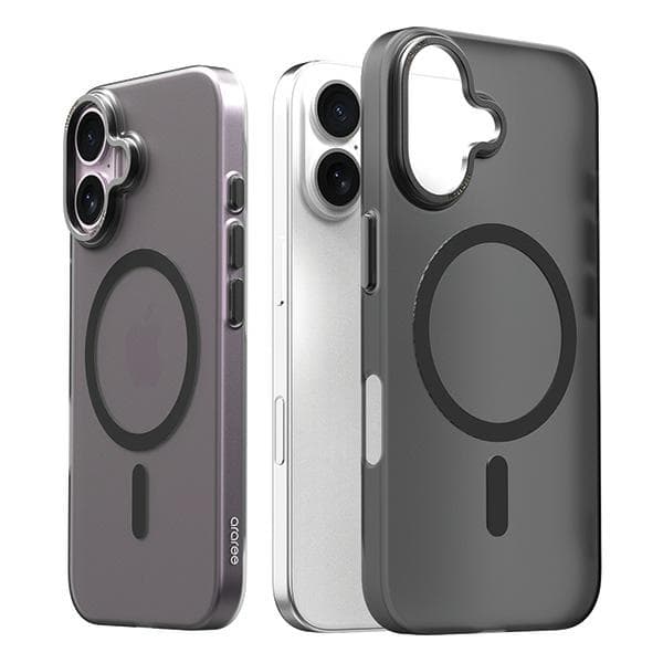 Araree Aero Frame MagSafe-etui til iPhone 16, klar-sort