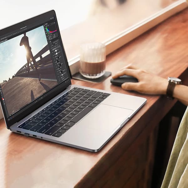 Praktisk trådlös mus för dator, USB, grön