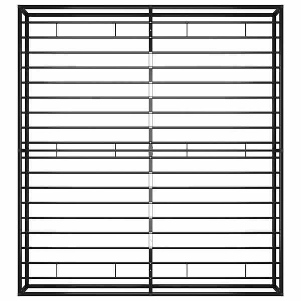 vidaXL sengestel sort metal 140 x 200 cm
