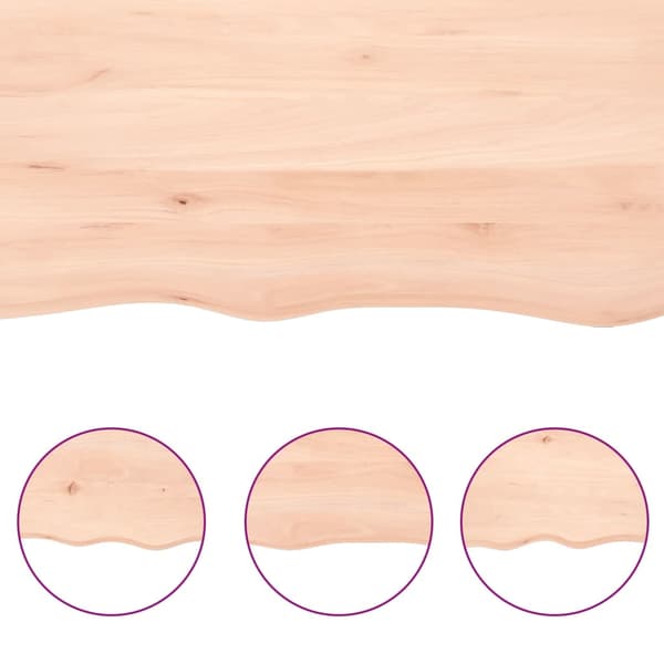vidaXL bordplade 60x40x2 cm ru egetræ