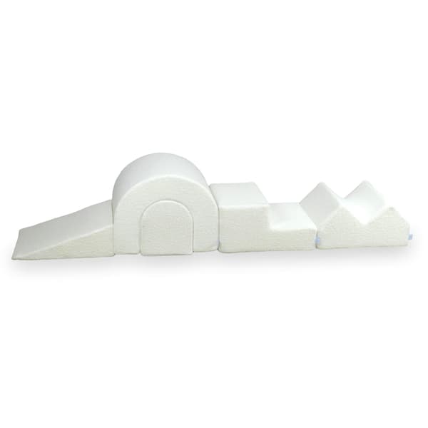 Skumlegeplads 5 elementer Boucle Hvid