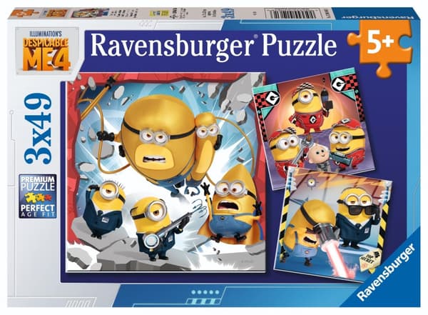 Pussel 3x49 Minions 4