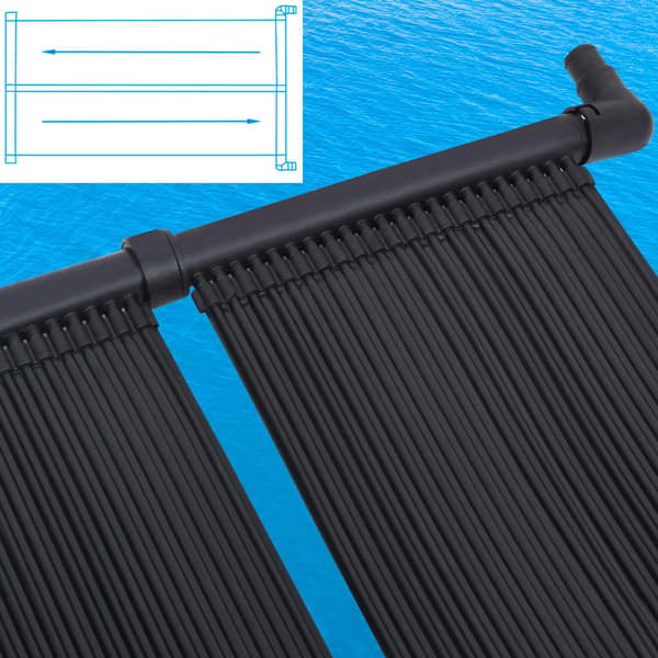 vidaXL solpaneler til poolopvarmning, 80x310 cm