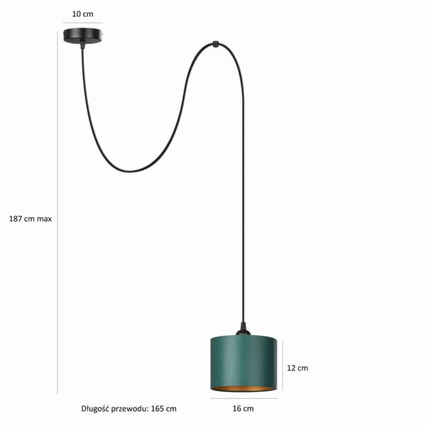 Tornado PAM1 lampa grön-guld