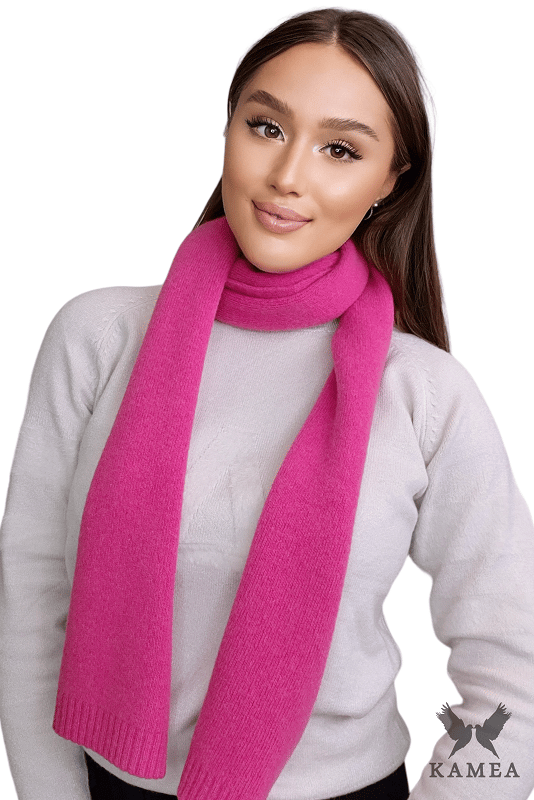 SCARF*02 dam vinter hallonfärgad