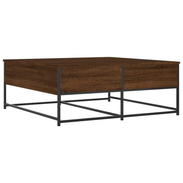 vidaXL sofabord brunt egetræ 100x99x40 cm
